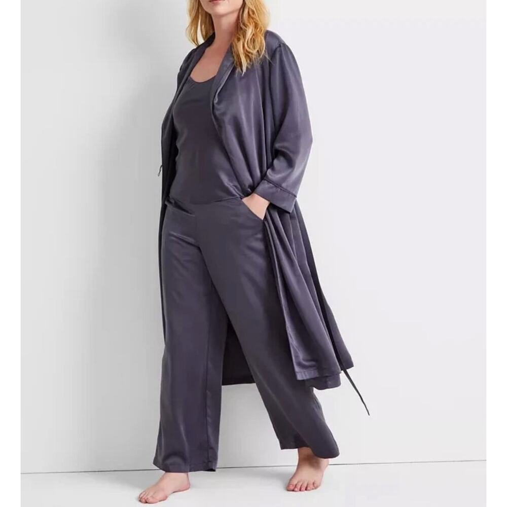 Brand New State of Day Women's Size XS Navy Dawn Blue Robe